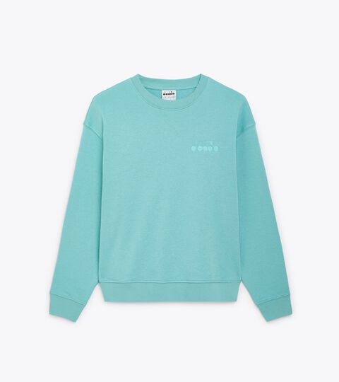 Sweat-shirt ras de cou - Gender Neutral SWEATSHIRT CREW ATHL. LOGO TURQUOISE PASTEL - Diadora